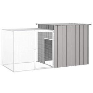 vidaXL sz&uuml;rke horganyzott ac&eacute;l ny&uacute;lketrec 200 x 91 x 100 cm