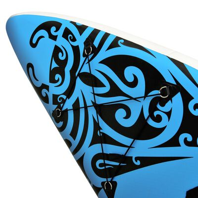 vidaXL kék felfújható állószörfszett 305 x 76 x 15 cm