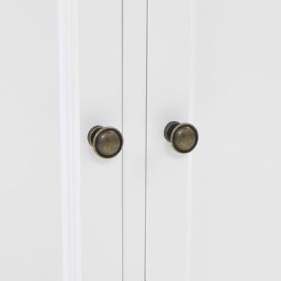vidaXL 4 ajtós MDF és fenyő kredenc 80 x 40 x 180 cm