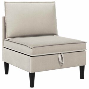 vidaXL K&ouml;z&eacute;pső Sofa t&aacute;rol&oacute;val Zabpehely B&aacute;rsony