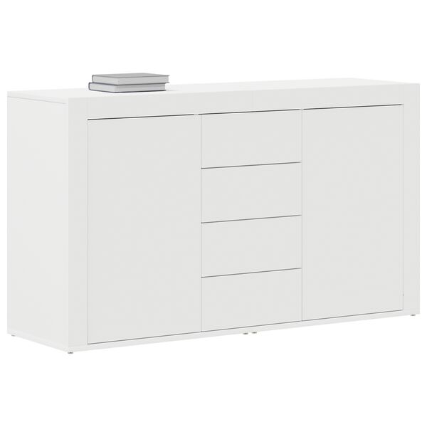 vidaXL Sz&eacute;f fi&oacute;kkal Feh&eacute;r 120 x 36 x 69 cm Faanyag