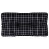 vidaXL fekete kock&aacute;s sz&ouml;vet raklapp&aacute;rna 80x40x12 cm