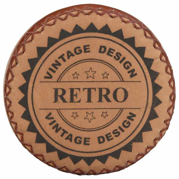 vidaXL 4 db valódi bőr bárszék