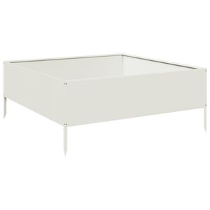 vidaXL feh&eacute;r ac&eacute;l kerti magas&aacute;gy&aacute;s 100 x 100 x 41 cm
