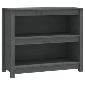 vidaXL sz&uuml;rke t&ouml;m&ouml;r fenyőfa k&ouml;nyvszekr&eacute;ny 80 x 35 x 68 cm