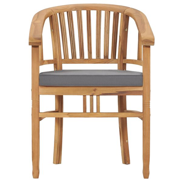 vidaXL 3 részes tömör tíkfa kerti étkezőgarnitúra párnákkal