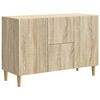 vidaXL Sz&eacute;f fi&oacute;kkal Sonoma T&ouml;lgy 89 x 34,5 x 60 cm Szerelt Fa