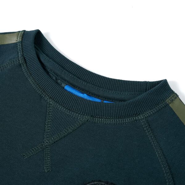 Mohazöld gyerekpulóver 128