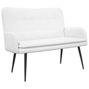 vidaXL K&eacute;t&uuml;l&eacute;ses Kanap&eacute; Feh&eacute;r 115 x 61 x 87 cm sz&ouml;vet