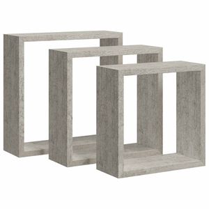 vidaXL 3 db betonsz&uuml;rke fali kockapolc