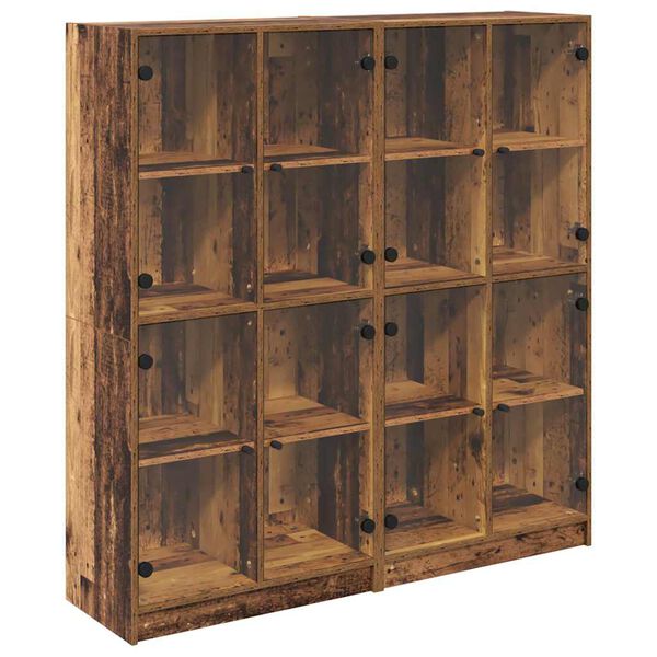 vidaXL Magasfi&uacute; 2 pcs &Ouml;reg fa 68 x 37 x 142 cm Faanyag