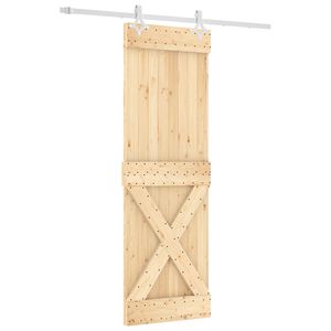 vidaXL Cs&uacute;sz&oacute; ajt&oacute; 70 x 210 cm Szil&aacute;rd Fenyőfa (Nem Kezelt)
