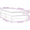 vidaXL Box Spring &aacute;gy matraccal r&oacute;zsasz&iacute;n 100x220 cm b&aacute;rsony