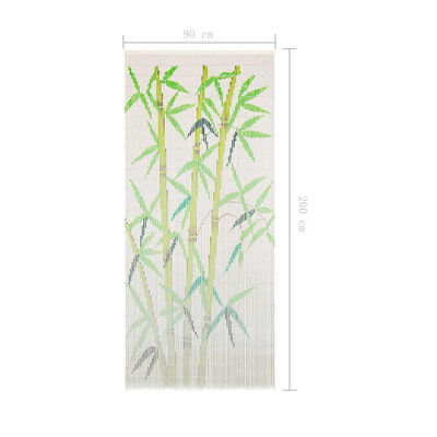 vidaXL bambusz szúnyogháló ajtófüggöny 90 x 200 cm