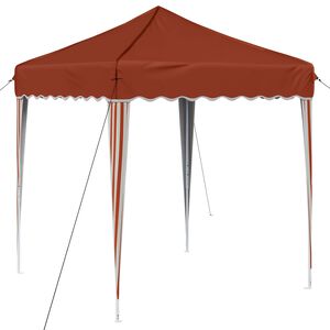 vidaXL Parti s&aacute;tor 195 x 195 x 245 cm Terrakotta Oxford Sz&ouml;vet