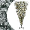 vidaXL Felford&iacute;tott Műfenyő Kar&aacute;csonyf&aacute; 150 cm 150 LED Meleg feh&eacute;r