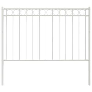 vidaXL Ker&iacute;t&eacute;selem Feh&eacute;r 170 x 130 cm Ac&eacute;l