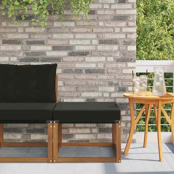 vidaXL K&uuml;lt&eacute;ri l&aacute;btart&oacute; T&ouml;m&ouml;r ak&aacute;cfa &eacute;s Textilene sz&ouml;vet Term&eacute;szetes