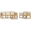 vidaXL K&uuml;lt&eacute;ri kanap&eacute; szett 6 pcs Feh&eacute;r 59 x 59 x 37 cm T&ouml;m&ouml;r Ak&aacute;cfa