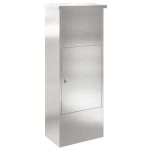 vidaXL Csomagz&aacute;r&oacute; doboz Ez&uuml;st 44,5 x 29 x 110,5 cm Rozsdamentes ac&eacute;l