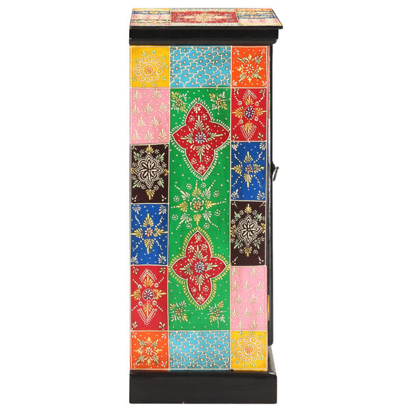 vidaXL k&eacute;zzel festett t&ouml;m&ouml;r mang&oacute;fa t&aacute;lal&oacute; 60 x 30 x 75 cm