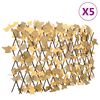 vidaXL 5 db narancss&aacute;rga bőv&iacute;thető műjuharlev&eacute;lr&aacute;cs 180 x 60 cm