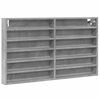vidaXL betonsz&uuml;rke szerelt fa vitrinszekr&eacute;ny 100 x 8,5 x 58 cm