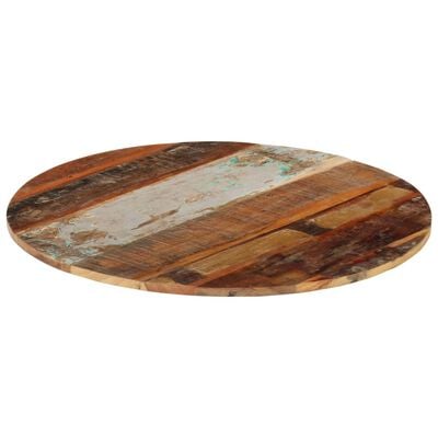 vidaXL kerek tömör újrahasznosított fa asztallap 80 cm 15-16 mm
