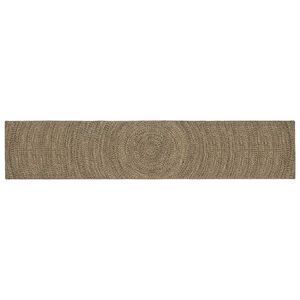 vidaXL Ter&uuml;letszőnyegek Term&eacute;szetes &eacute;s Fekete 80 x 400 cm Juta