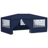 vidaXL k&eacute;k rendezv&eacute;nys&aacute;tor oldalfalakkal 4 x 6 m 90 g/m&sup2;