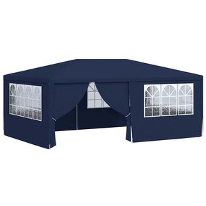 vidaXL k&eacute;k rendezv&eacute;nys&aacute;tor oldalfalakkal 4 x 6 m 90 g/m&sup2;