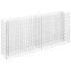 vidaXL horganyzott ac&eacute;l gabion magas&aacute;gy&aacute;s 180 x 30 x 90 cm