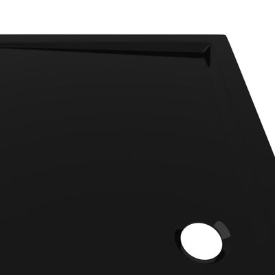 vidaXL téglalap alakú fekete ABS zuhanytálca 70 x 120 cm