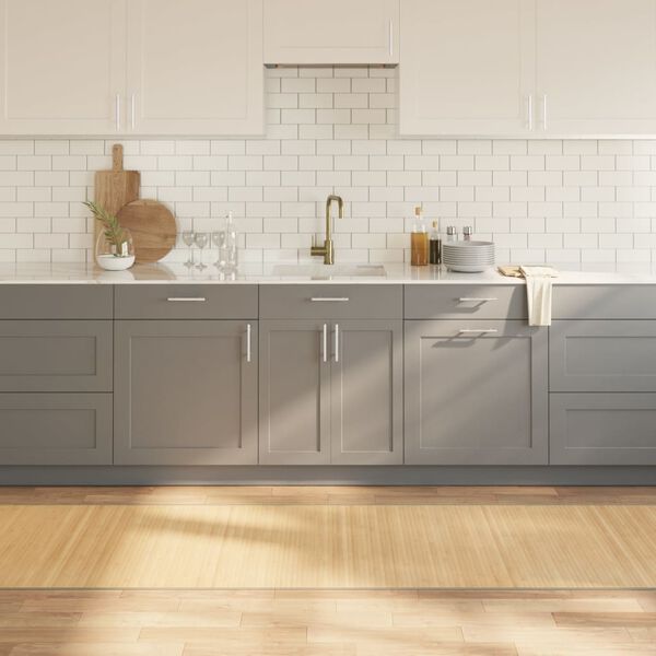 vidaXL n&eacute;gysz&ouml;gletű vil&aacute;gos term&eacute;szetes bambusz szőnyeg 80 x 1000 cm