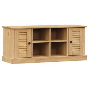 vidaXL VIGO t&ouml;m&ouml;r fenyőfa cipőt&aacute;rol&oacute; pad 106 x 35 x 45 cm