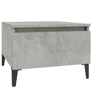 vidaXL betonsz&uuml;rke szerelt fa doh&aacute;nyz&oacute;asztal 90x49x45 cm