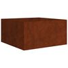 vidaXL corten ac&eacute;l n&ouml;v&eacute;nytart&oacute; 80x80x40 cm