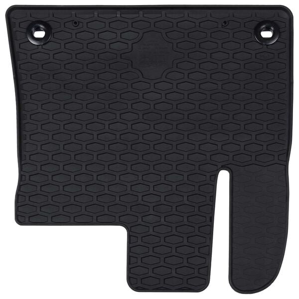 vidaXL Aut&oacute;szőnyeg 4 pcs Fekete Gumi