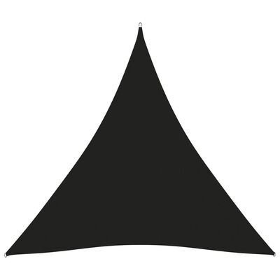 vidaXL fekete háromszög alakú oxford-szövet napvitorla 4 x 4 x 4 m