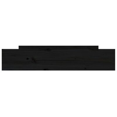 vidaXL 2 db fekete tömör fenyőfa ágyneműtartó fiók
