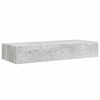 vidaXL 2 db betonszürke MDF falra szerelhető fiókos polc 60x23,5x10 cm