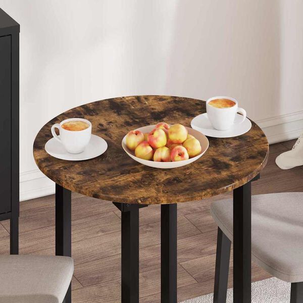 vidaXL Asztallap F&uuml;st&ouml;lt t&ouml;lgy 60 x 60 x 1,5 cm Faanyag