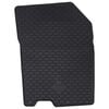 vidaXL Aut&oacute;szőnyeg 4 pcs Fekete Gumi