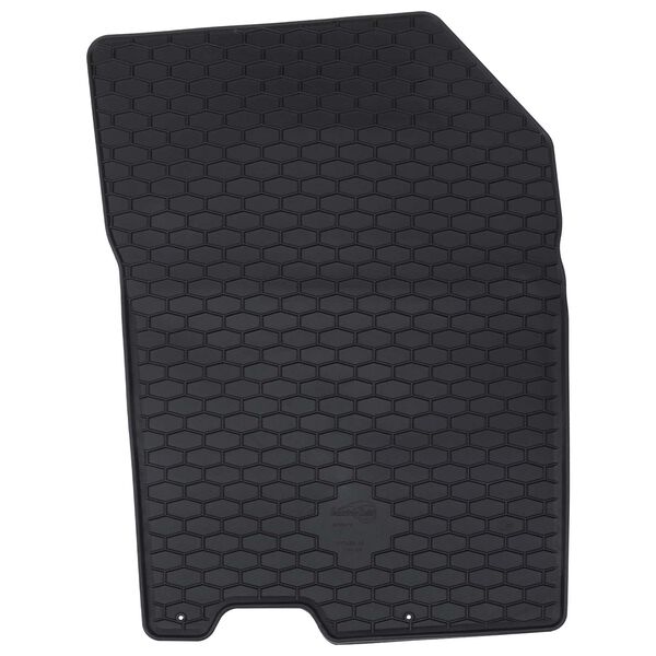 vidaXL Aut&oacute;szőnyeg 4 pcs Fekete Gumi