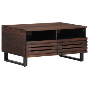 vidaXL barna t&ouml;m&ouml;r mang&oacute;fa doh&aacute;nyz&oacute;asztal 80 x 55 x 40 cm