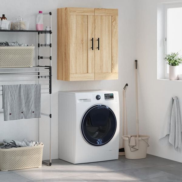 vidaXL sonoma t&ouml;lgy szerelt fa fali szekr&eacute;ny 69,5 x 34 x 90 cm