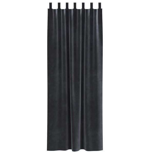 vidaXL S&ouml;t&eacute;t&iacute;tő f&uuml;gg&ouml;ny&ouml;k 2 pcs S&ouml;t&eacute;tsz&uuml;rke 140 x 225 cm B&aacute;rsony