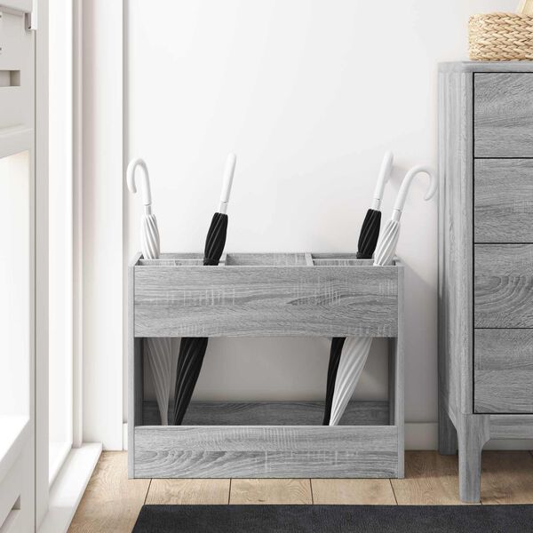 vidaXL Napernyő &Aacute;llv&aacute;ny Sz&uuml;rke Sonoma 65 x 24 x 50 cm Faanyag