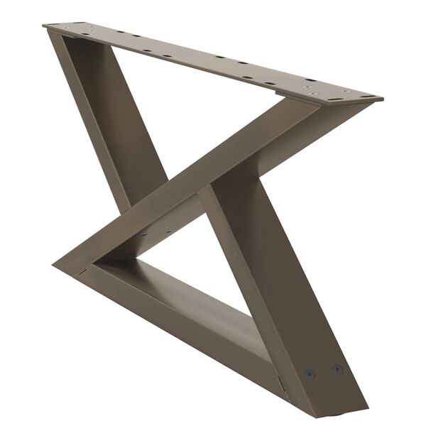 vidaXL 2 db nat&uacute;r ac&eacute;l doh&aacute;nyz&oacute;asztal l&aacute;b 70 x (30-31,3) cm ac&eacute;l