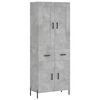 vidaXL betonsz&uuml;rke szerelt fa magasszekr&eacute;ny 69,5 x 34 x 180 cm